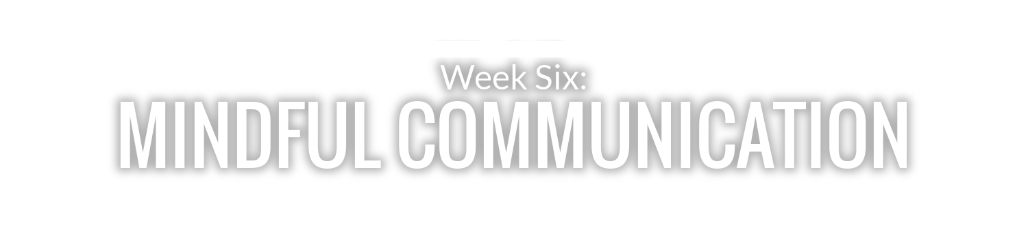 WEEK 6: MINDFUL COMMUNICATION