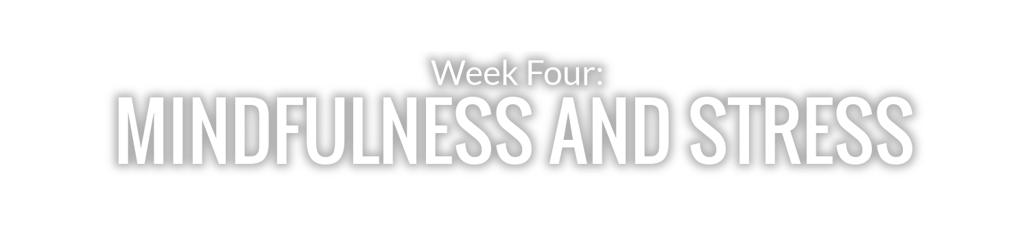 WEEK 4: MINDFULNESS AND STRESS