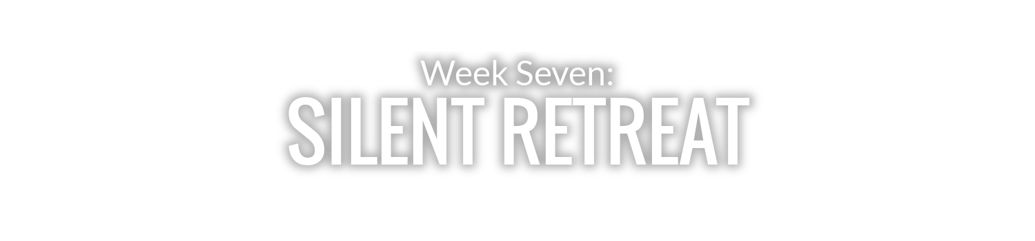 WEEK 7: SILENT RETREAT